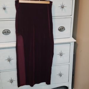 Forever 21 Velour maxi skirt size Small